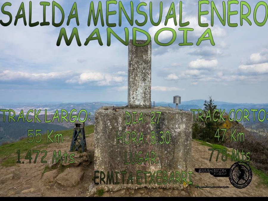 Cartel salida mensual Mandoia